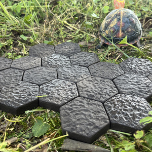 黄缘龟缸造景垫材专用陶土砖安缘陆龟六边形吸水保湿手工地砖装饰