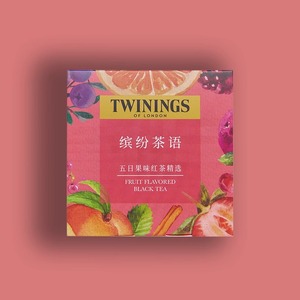 临期Twinings川宁缤纷茶语水果味红茶精选5种口味四红果柑橘肉桂