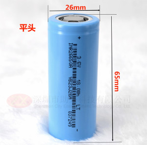 力朗26650动力电池3.7v潜水手电筒防鲨器一体杆单杆机电池5000mah