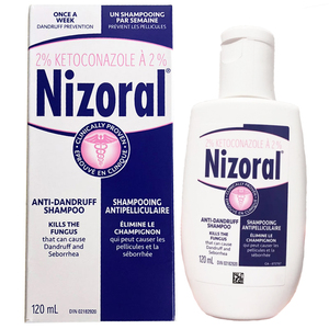 现货加拿大Nizoral仁山利舒去屑止痒防脱发洗发水洗发液露120ml