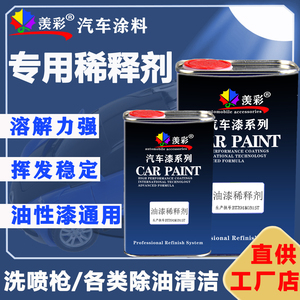 油漆稀释剂汽车调和漆专用通用型丙烯酸油性漆稀料油墨清洗剂大桶