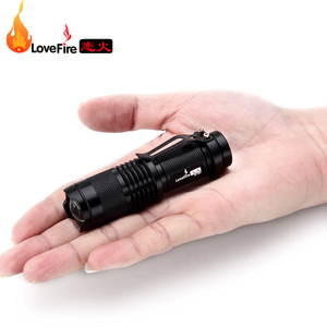LED迷你强光手电筒CREE Q5超小微型变焦远射可充电随身便携小手灯