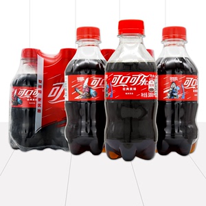 可口可乐 小瓶可乐迷你装碳酸饮料300ml*24瓶含糖无糖 全国包邮