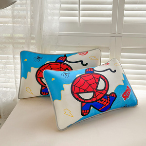 儿童男童枕头套卡通蜘蛛侠可爱男孩幼儿园小学生专用小孩冰丝枕套