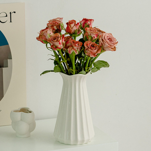 法式陶瓷花瓶水养鲜花干花装饰摆件客厅插花摆件花器轻奢高级感小