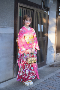日本传统振袖和服成人礼年会正装和服套装大振袖便穿版抗皱免熨烫