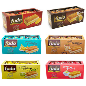 满2件包邮 马来西亚进口糕点 Fudo福多提拉米苏/奶油蛋糕24枚装