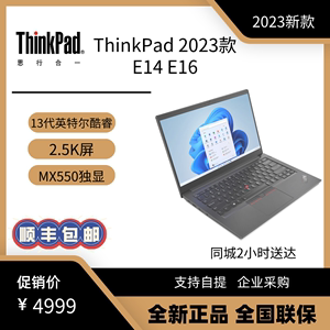 ThinkPad E16 2023款13代标压处理器 i5-13500H 可选2.5K高清屏