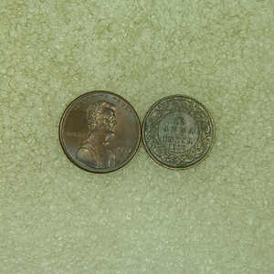 英属印度 1908年 爱德华七世 1/12安那 小铜币 稀少品相