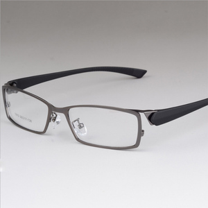 配成品近视眼镜框男太阳镜超轻纯钛合金全框变色近视眼镜架平光潮