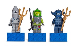 LEGO 852777 乐高积木玩具 亚特兰蒂斯 人仔冰箱贴 鲨鱼战士 曼塔