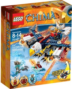 LEGO 乐高积木玩具 70142 气功传奇 鹰杰斯的烈焰鹰隼飞行机