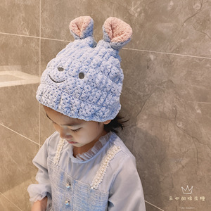 日本代购GP宝宝儿童干发帽超强速干吸水男女童包头巾可爱洗头浴帽