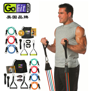 美国GoFit超级肌肉健身拉力绳弹力绳套装组合力量训练器材 脚踝扣