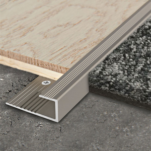 铝合金U型槽扣实木地板包边压条收边条楼梯扣条C型护墙板收口条