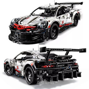 兼容乐高科技机械组保时捷911RSR超级跑车拼装汽车玩具积木模型