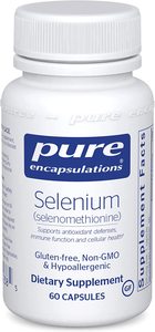 临期24年12月 Selenium 硒代蛋氨酸硒元素60粒 pure倍宜 桥本90天