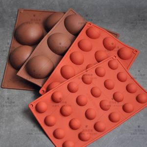 包邮5连15连24连半球巧克力硅胶模具半圆星空巧克力硅胶慕斯模具