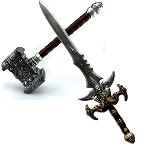 cos道具毁灭之锤子魔兽2霜之哀伤玩具剑盾牌万圣节斧头武器兵器刀