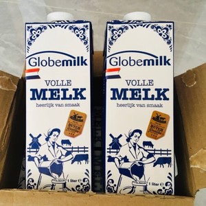 荷高全脂纯牛奶1L*6盒Globemilk荷兰原装进口奶
