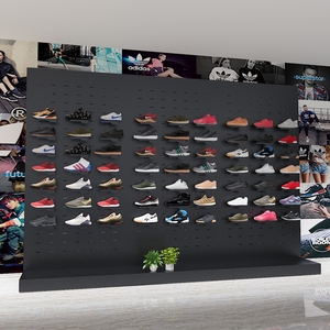 鞋店鞋架展示架店铺网红鞋墙直播间用靠上墙陈列架运动鞋子店道具