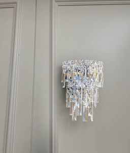 新款水晶壁灯现代轻奢卧室床头灯过道楼梯客厅电视背景墙壁装饰灯