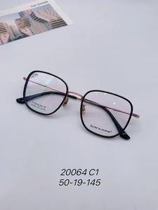 正品巴诺克纯钛网红多边形纯钛男女款式眼镜近视时尚全框架20064