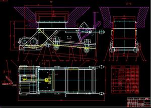 K型往复式给煤机带式给料机全套CAD图纸通用生产制造图纸
