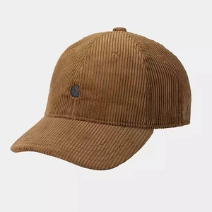 现货 Carhartt WIP Logo 刺绣灯芯绒棒球帽 鸭舌帽 男女帽子