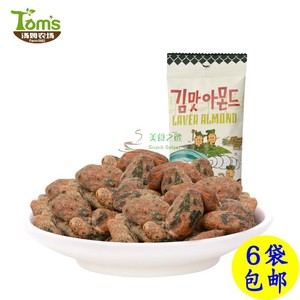 汤姆农场芭蜂 海苔味扁桃仁巴旦木韩国进口坚果休闲零食品