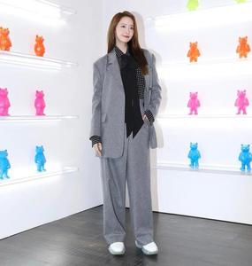 韩国设计师品牌 RECTO 林允儿同款不规则百搭羊毛休闲裤 现货