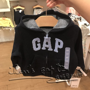 gap婴儿|国内代购 徽标印花连帽卫衣