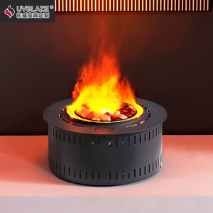 智能3d雾化壁炉定制欧式简约轻奢家居加湿火焰嵌入式仿真火焰装饰