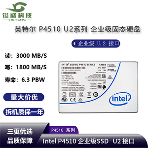Intel/英特尔 P4510 1T 2T 4T 8T 企业级 U2 固态硬盘P5510 3.84T