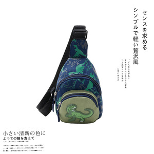 日本製JOUOE儿童腰包男童恐龙斜挎包户外出游宝宝胸包女童零钱包