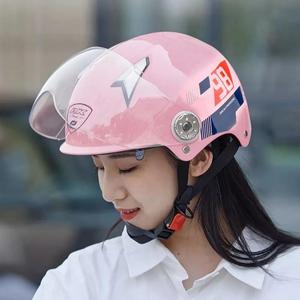 艾凯AK3C认证头盔摩托电瓶车夏盔夏季防晒帽男女通用电动车安全帽