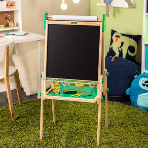 Crayola绘儿乐儿童画架可升降三合一画板木制双面磁性白板黑板涂