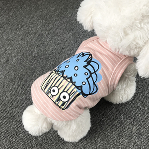 新款夏季宠物衣服奥黛尔面料韩版背心小狗衣服泰迪比熊法斗博美