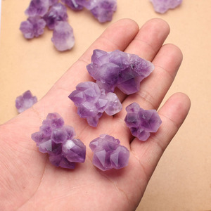 晨曦天然紫水晶原石小摆件骨干多尖水晶碎石矿石标本装饰
