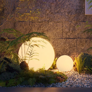 led发光圆球灯室内造景装饰氛围灯户外防水草坪球形灯景观庭院灯