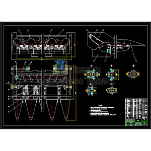 Y215玉米收割机割台的设计收获机含CAD图纸+说明书农业机械