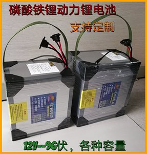 电动车船用锂电池24V36V48伏60V72V96V108V120V伏动力型磷酸铁锂