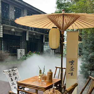 蘑菇小匠竹桌椅专用油纸伞遮阳挡雨布置用古代遮阳伞复古庭院伞