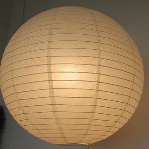 可湿布试抹宣纸吊灯圆球纸灯笼设计氛围照明和纸灯日式餐饮圆球灯