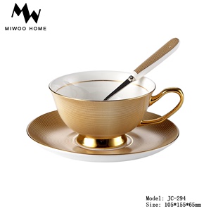 后现代餐桌茶几工艺品高端送礼陶瓷茶杯家用美式骨瓷范思哲咖啡杯
