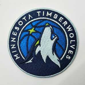 NBA明尼苏达森林狼TimberWolves篮球刺绣补丁贴布贴背胶LOGO臂章