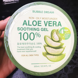 香港正品韩国ALOE VERAI100%芦荟胶晒后修复补水保湿免洗面膜