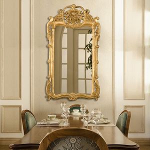 欧式复古艺术玄关客厅挂壁镜卧室化妆镜餐厅雕花背景墙创意装饰镜