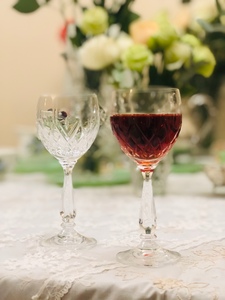 【念念有瓷】vintage德国圣维莎Zwiesel手工切水晶杯BaiJiu红酒杯