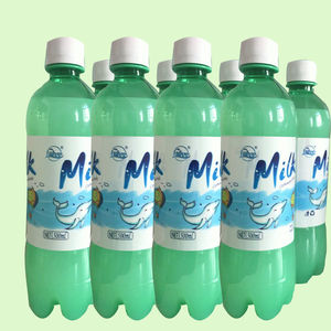 韩国进口Lotte乐天妙之吻乳味碳酸饮料牛奶苏打水饮料 汽水 500ml